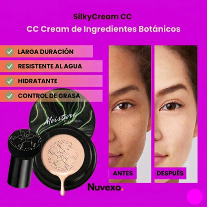 Silky Cream CC: Belleza Natural y Precisión en Cada Aplicación.
