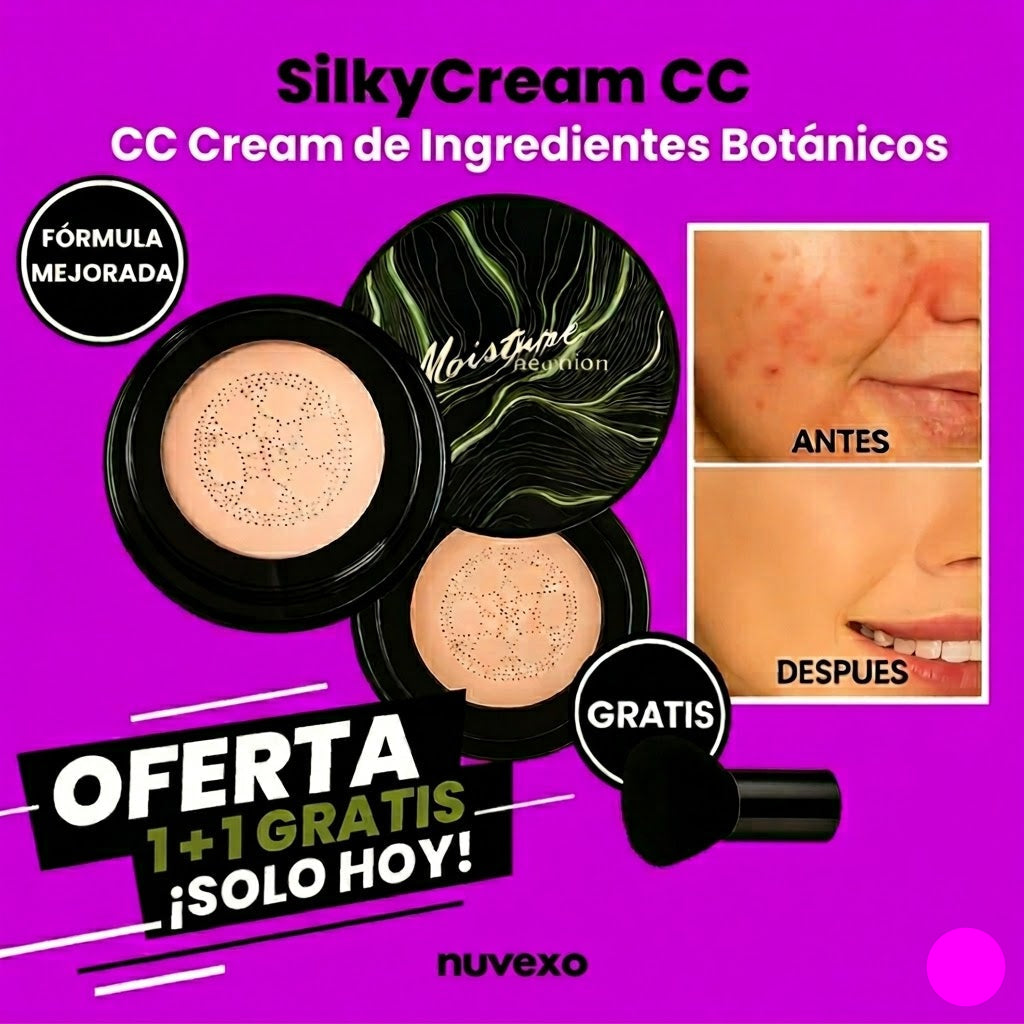 Silky Cream CC: Belleza Natural y Precisión en Cada Aplicación.